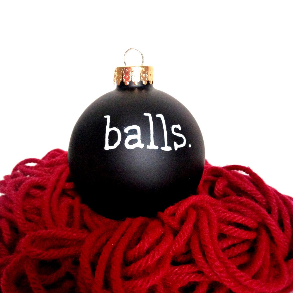 Funny christmas ornament holiday hand painted balls Etsy