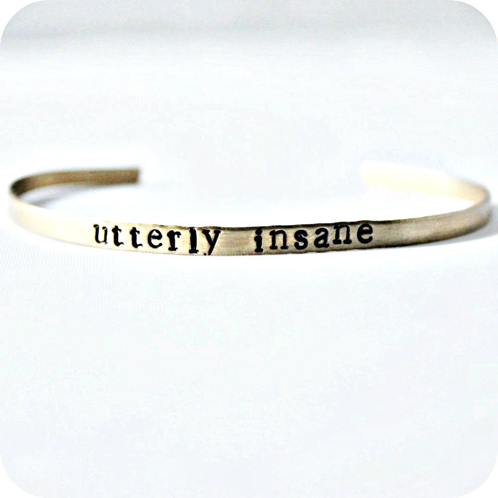 Utterly Insane funny bracelet funny jewelry serial killer Etsy