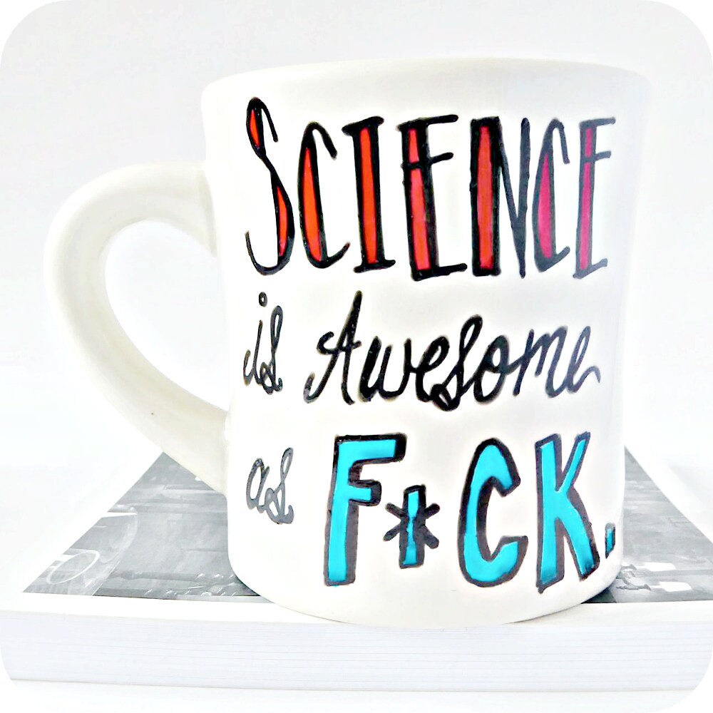 Science is Awesome AF scientist nerd biology laboratory Etsy