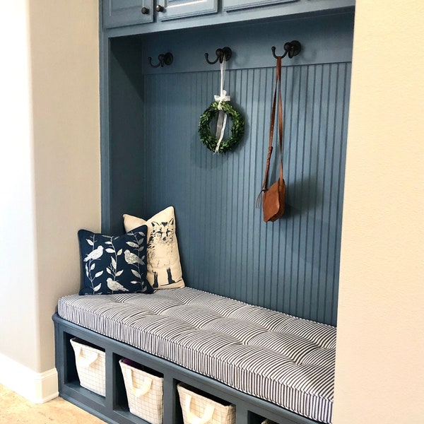 Made to Order Mudroom Cushion | Kitchen Banquette | Window Bench Cushion | Window Seat Cushion | Entryway Bench Cushion | Seat Cushion