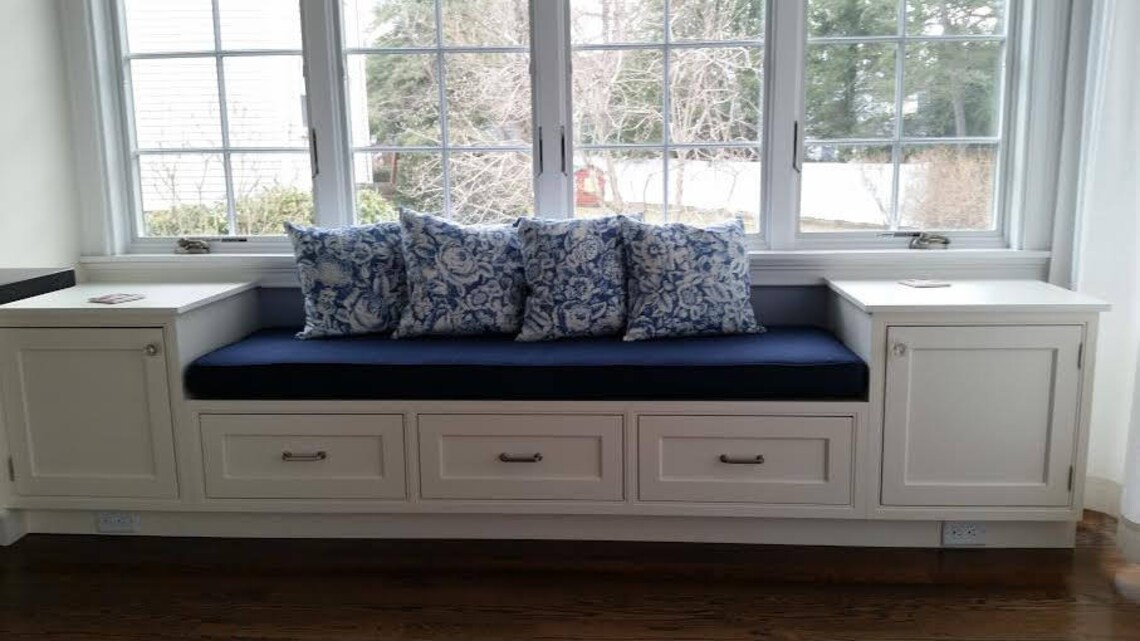 Custom Window Seat Cushion With Cording Custom Bench Cushion Etsy