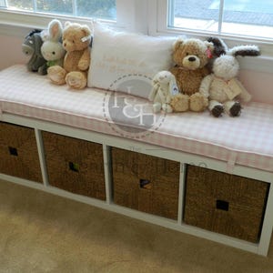 Free Shipping Ikea Kallax Custom Cushion  for Nursery  Playroom  Organization Bench Cushion Mudrooom Cushion