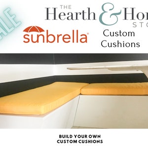 CLOSEOUT Sunbrella Custom Cushion | Window Seat Cushion | Bench Seat Cushion | Mudroom Cushion | Banquette Cushion | Nook Cushion