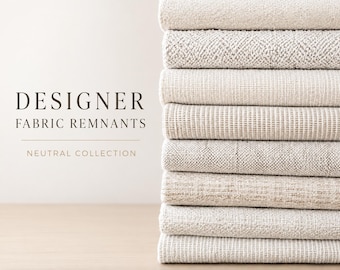 Designer Neutral  Cream Beige Ivory Upholstery Fabric  Boucle Chenille Linen Textures  for Home Decor