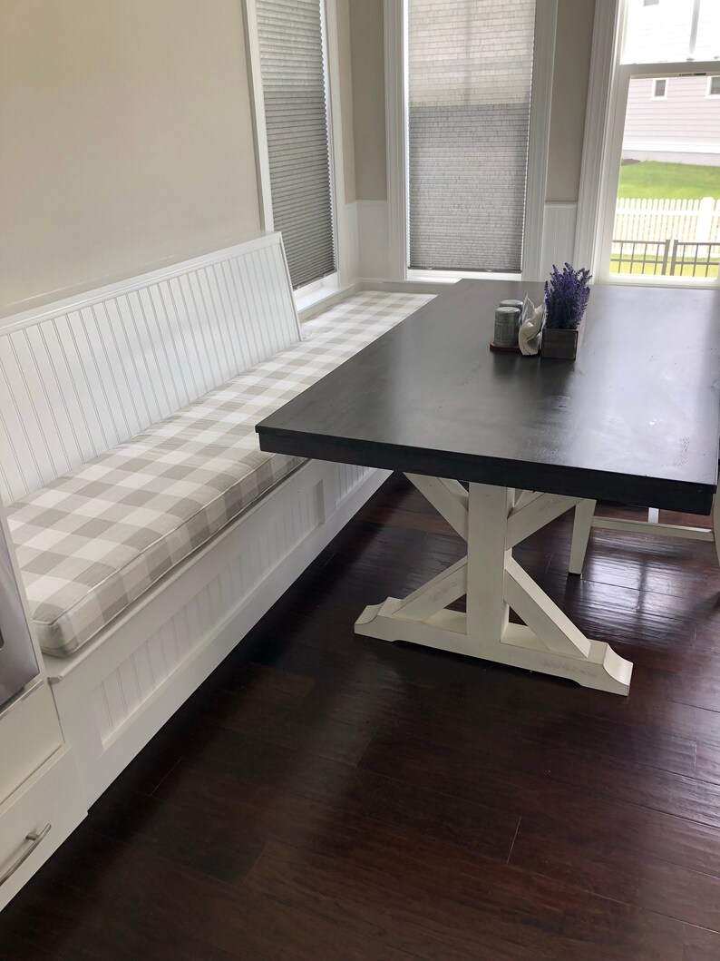 Custom Sewn Banquette Seat Bench Cushion With Cording Etsy