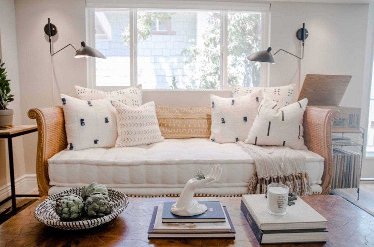 Hand Tufted Cushion Twin Daybed Cushion French Tufted Etsy