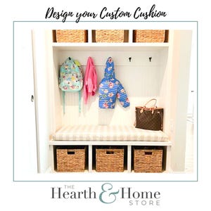 2&quot; Custom Cushion  Window Seat Cushion  Bench Seat Cushion  Mudroom Cushion  Banquette Cushion  Custom Seat Cushion  Nook Cushion
