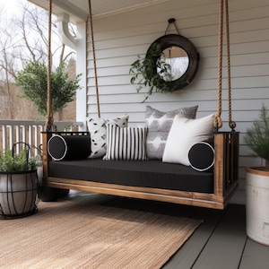 Twin Outdoor Cushion Cover Sunbrella Daybed Cover Twin Swing Bed Cushion Cover 39&quot; x 75&quot; Twin Sized Cover Patio Cushion Cover Outdoor Porch
