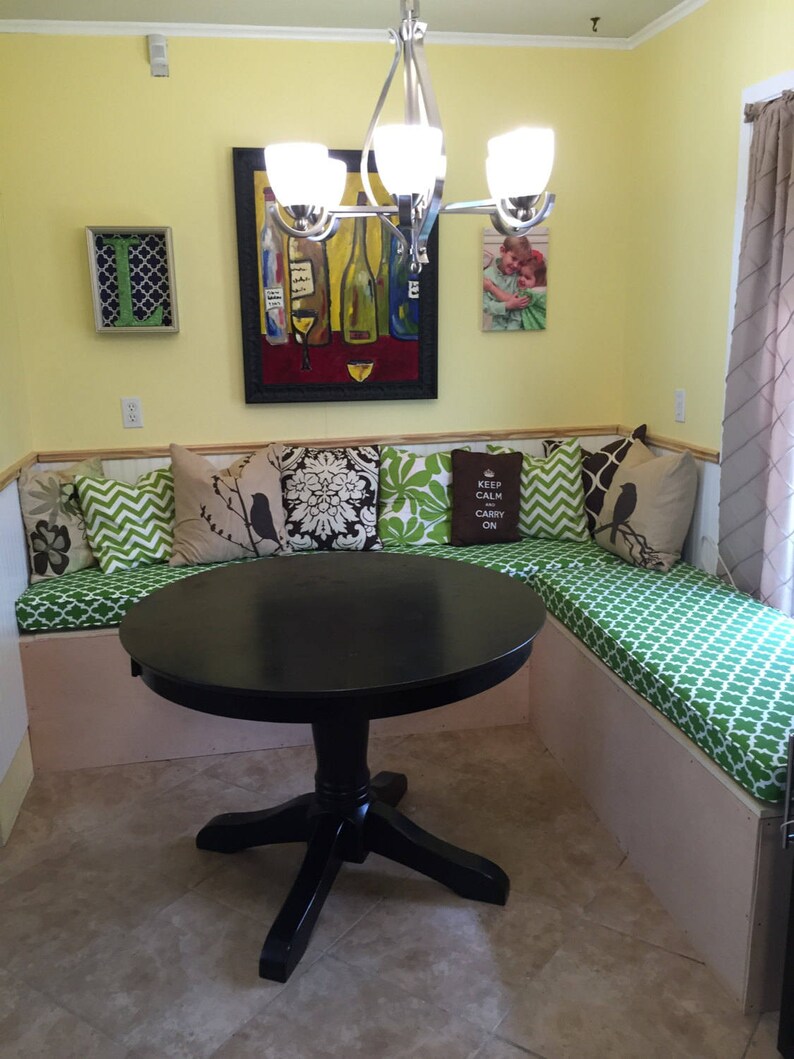 Custom Cushion Banquette Seat Bench Cushion With Cording Etsy