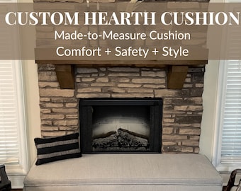 Custom Cushion for Fireplace Hearthsoft Child Safe Bench Seat Baby