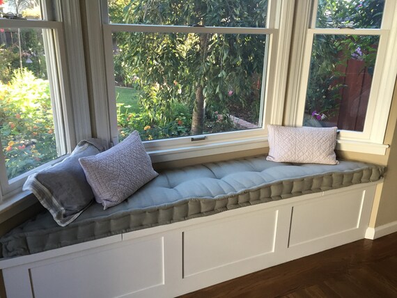 Custom Bay Window Seat Cushion Nursery Cushion Bench Seat Etsy