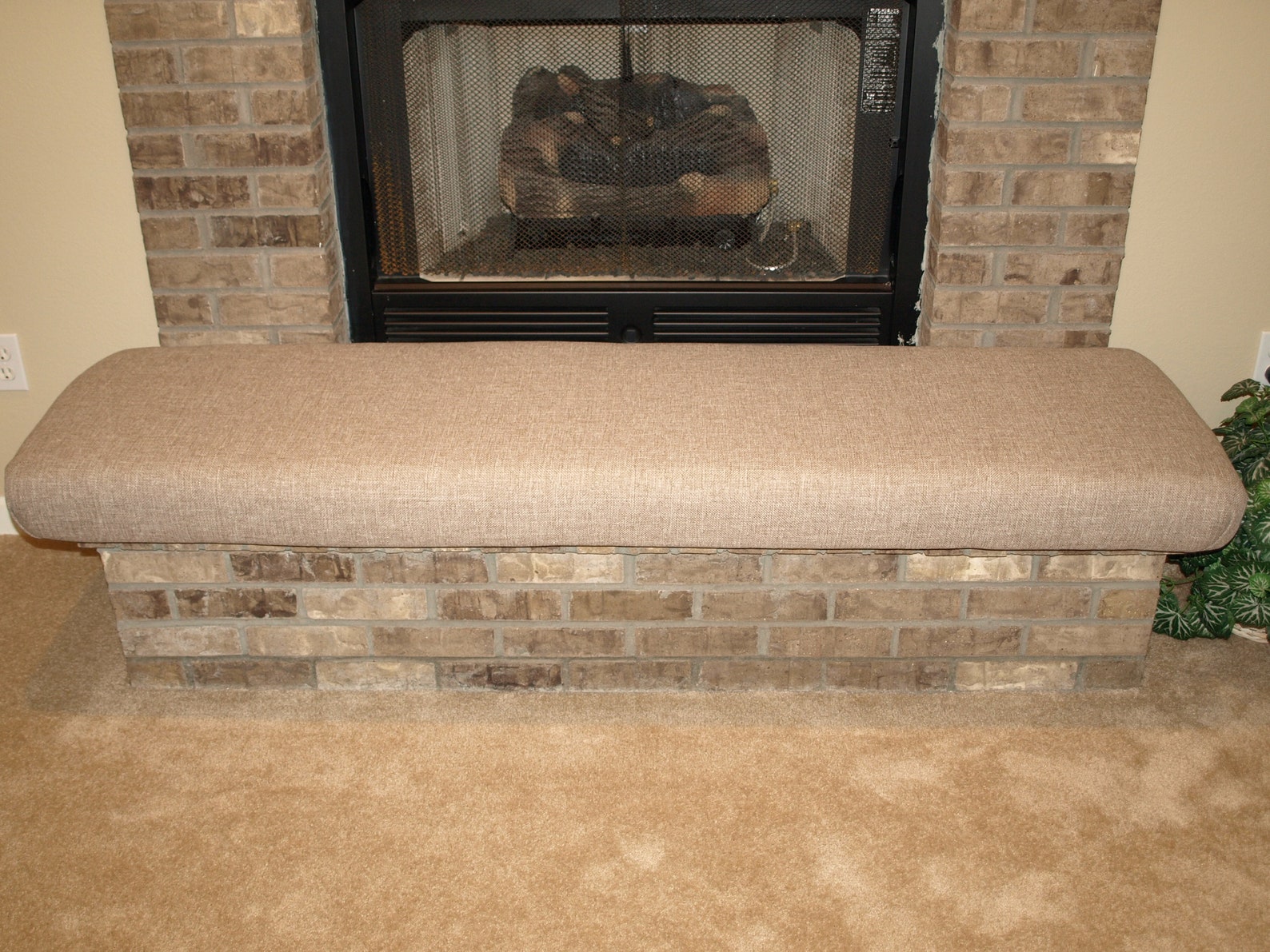 Fireplace Hearth Seat Cushion Hearth Seat Fireplace Cushion Custom