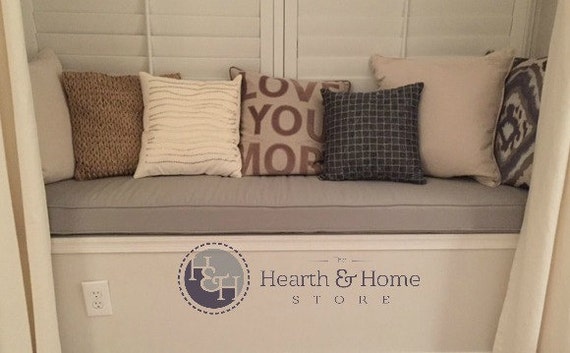 Hand Made Window Seat Cushion And Pillow Project by Hearth And Home