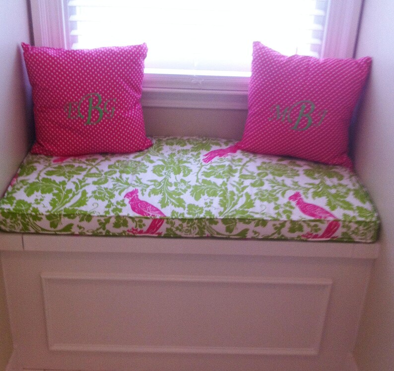 Custom Bench Seat Cushion With Cording Playroom Nursery Etsy