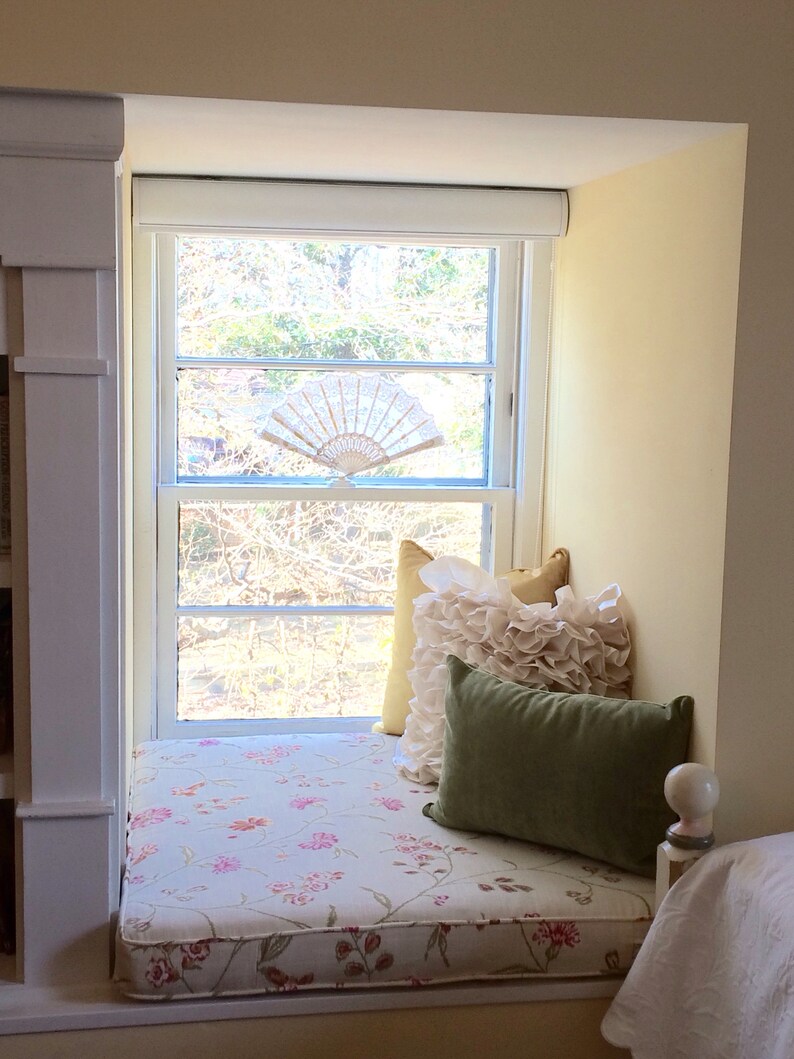 Custom Window Seat Cushion With Cording Custom Bench Cushion Etsy