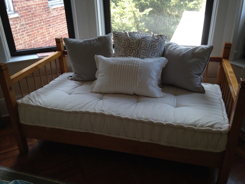 Custom Sewn Hand Tufted Bench Seat Cushio Floor Cushion Etsy