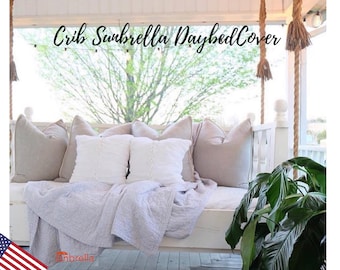 Quick Ship Sunbrella Crib Outdoor Daybed  Cushion Cover  28" x 52"