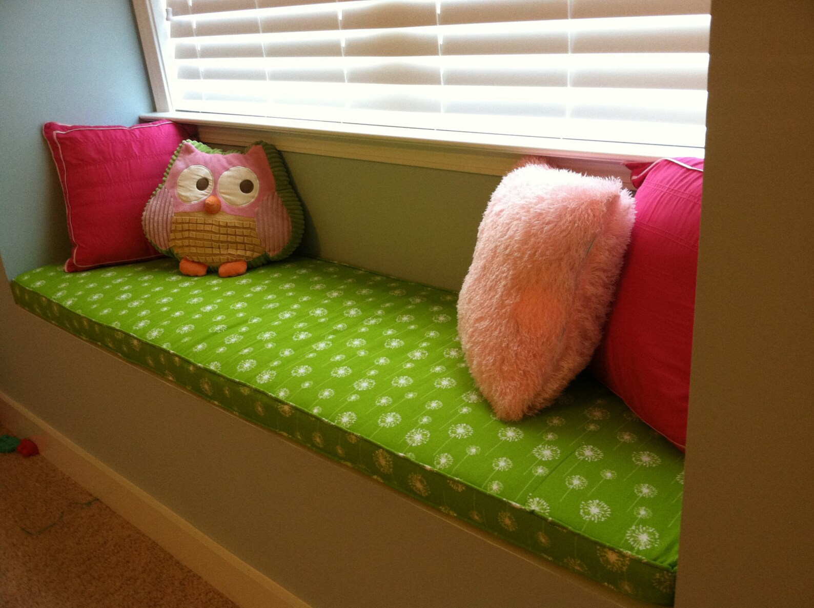 Custom Sewn Trapezoid Bay Window Seat Cushion With Cording Etsy