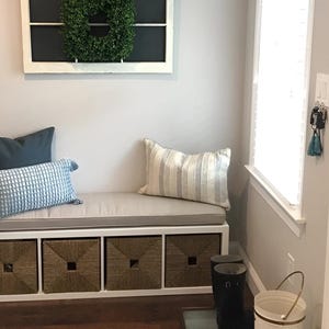 Kallax Bench Cushion  Custom Cushions  Bench Cushions  Window Seat Cushions  Nursery  Entryway Cushion  Mudroom Cushion