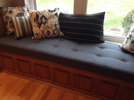 Window Seat Cushions, Pads and Throw Pillows 