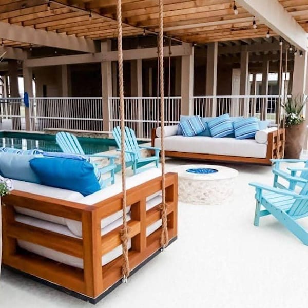 Quick Ship Sunbrella Twin Outdoor Daybed  Cushion Cover for Swing Bed Twin Size Cover only 39 x 75  Outdoor Twin Patio Seating Custom Cover