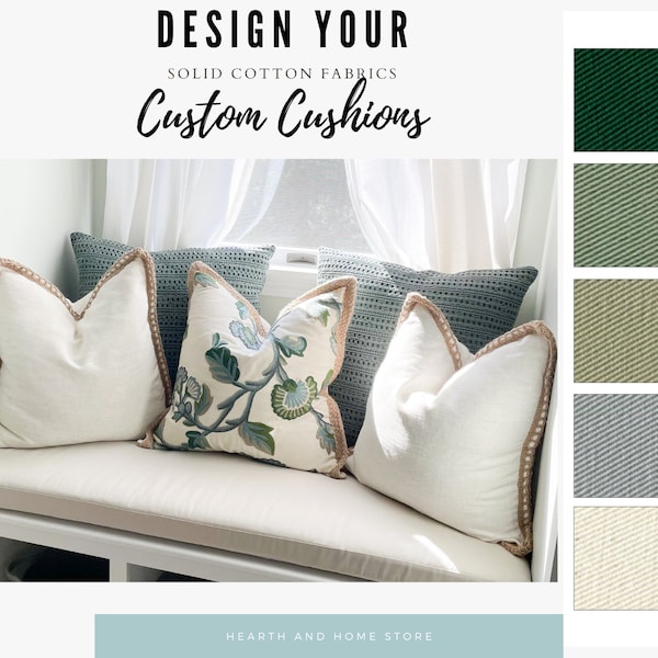 Bench Cushion Indoor Custom Etsy