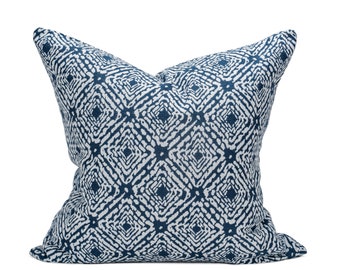 Azure Medley Indoor/Outdoor  Pillow,  Decorative throw Pillows for Patio, Outdoor Pillow Covers