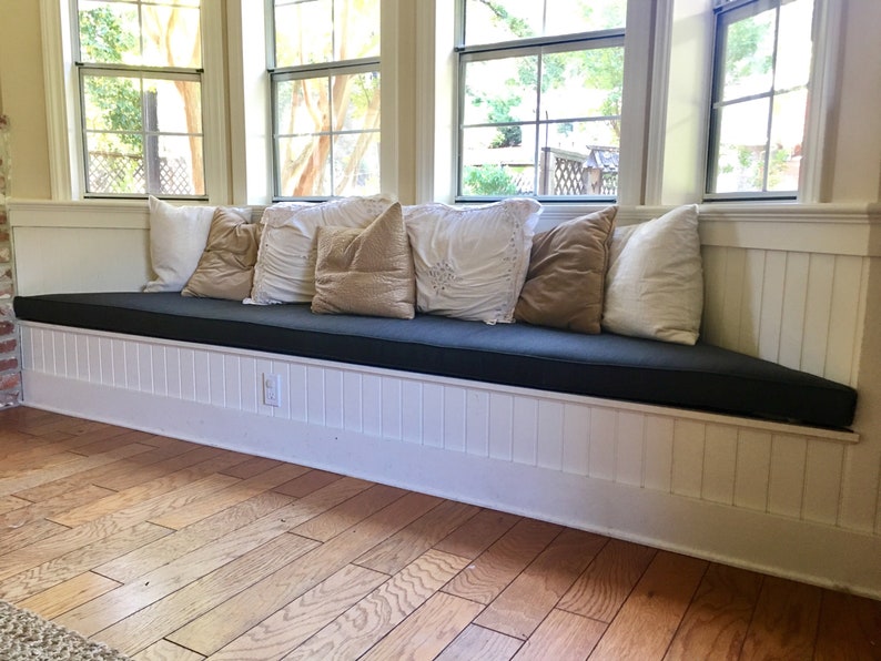 Custom Window Seat Cushion With Cording Custom Bench Cushion Etsy