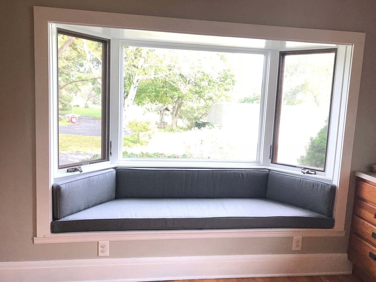 Custom Banquette Cushion Bay Window Seat Cushion Trapezoid Etsy