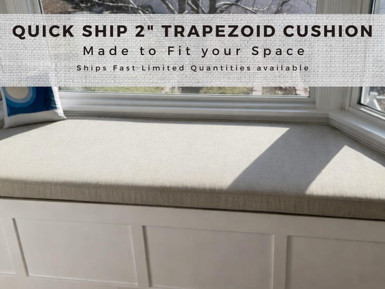 Trapezoid Window Seat Cushionsnull