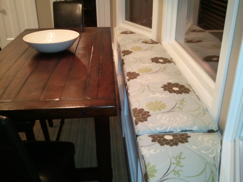 Custom Bay Window Seat Cushion Bench Cushion Mudroom Etsy