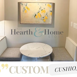 Custom Bench Cushion: 3&quot; Indoor Window Seat Cushion, Upholstery Fabric