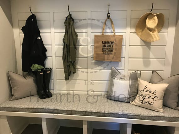 FREE SHIPPING Custom Window Seat Cushion Mudroom Cushion Bench