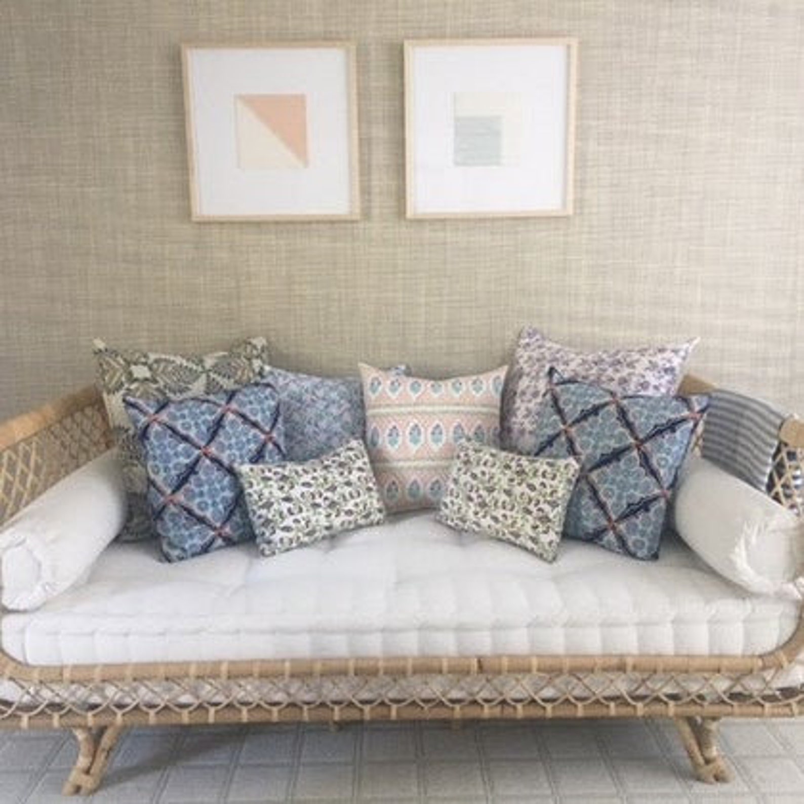 Custom Hand Tufted Cushion French Tufted Cushion Floor Etsy