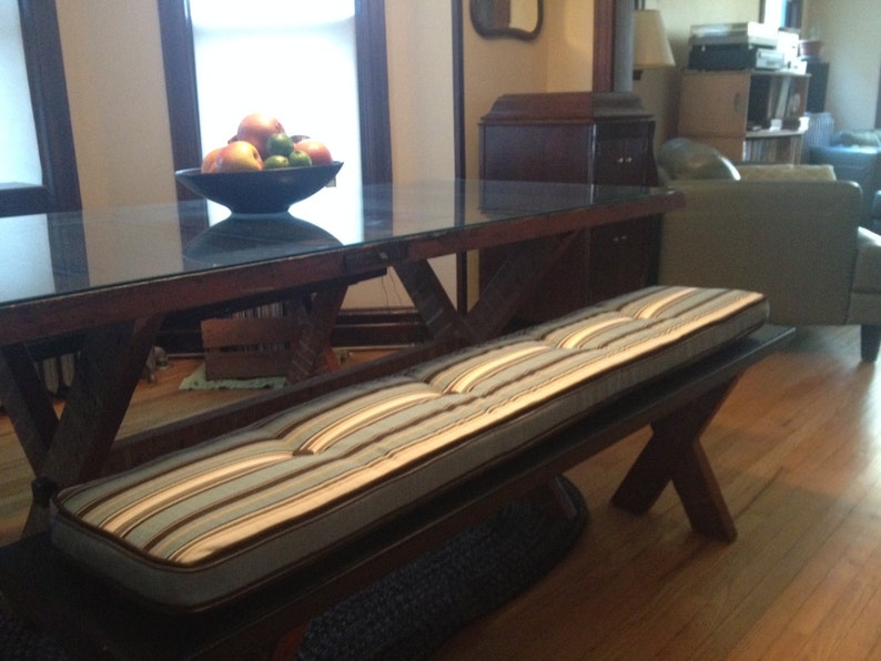 Custom Sewn Banquette Seat Bench Cushion with Cording | Etsy