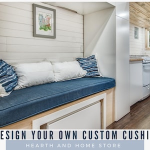Custom Cushion for Tiny House or RV Small Spaces 4 inches thick