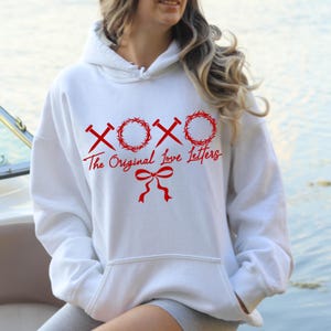 XOXO Las cartas de amor originales, sudadera con Jesús, camiseta con versículo bíblico, regalo para amantes de Jesús, sudadera cristiana, regalo de San Valentín para ella