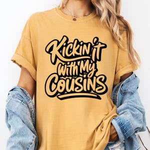 Kickin It With My Cousins Shirt, Cousin Crew Matching Shirt, Family Vacation Cousins Tee, Funny Cousins T-Shirt, Summer Family Reunion Shirt