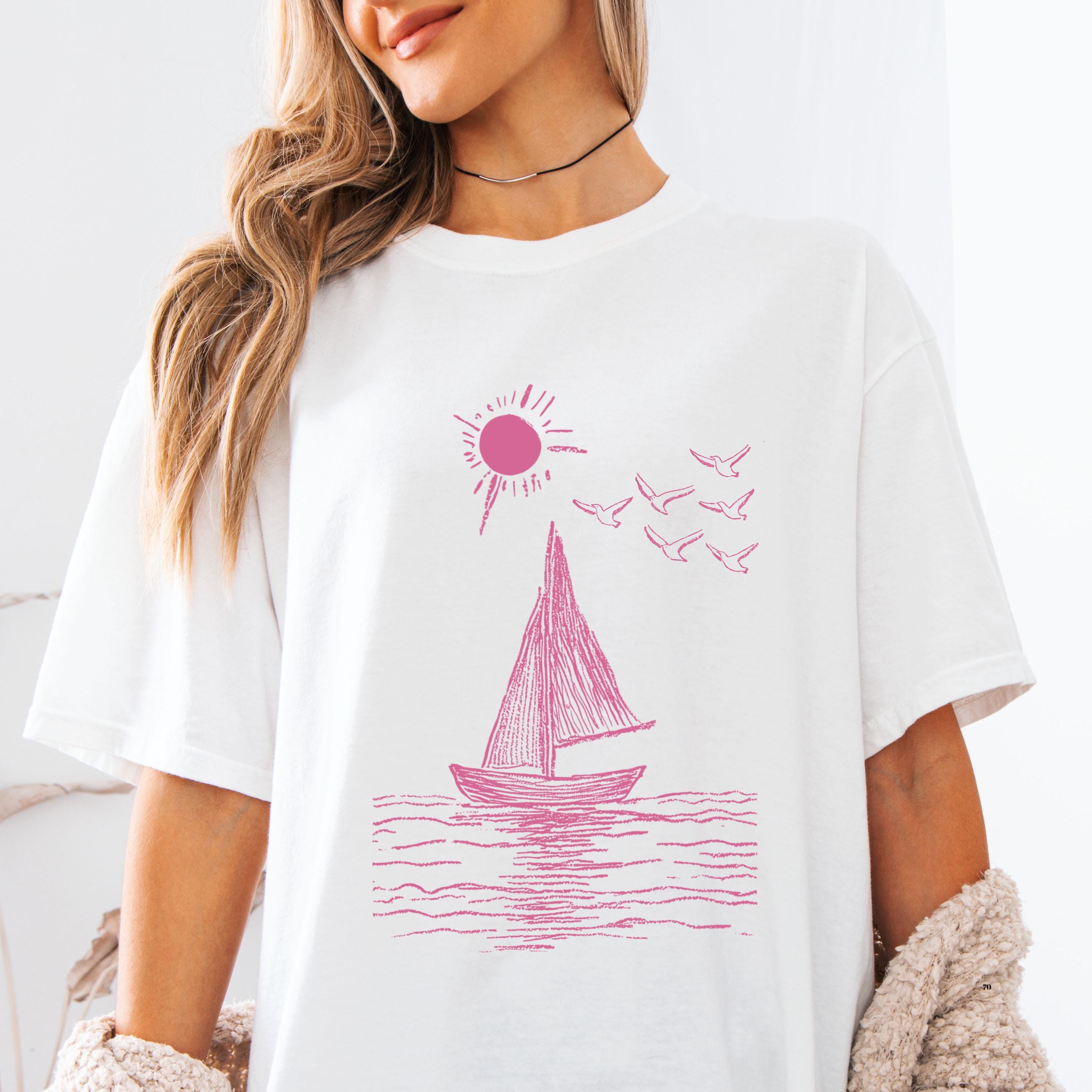 Womens Graphic Tees Sailboat - Etsy
