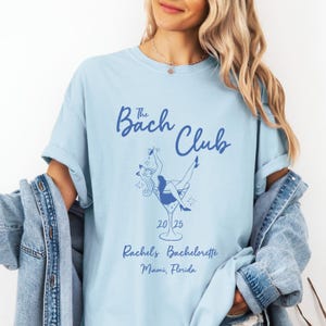 The Bach Club Bachelorette Shirts, Comfort Colors® Bach Shirt, Social Club, Personalized Bach Club Shirts, Bachelorette Party Shirts