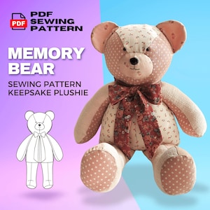 Patrón de costura para osito de peluche de recuerdo (PDF)
