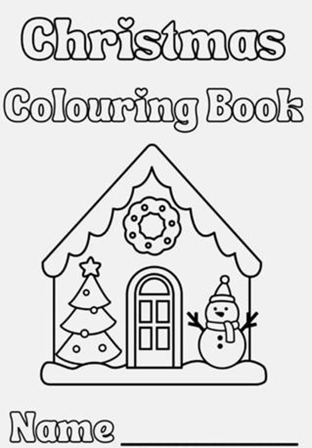 Christmas Colouring Book - Etsy