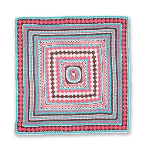 Gehaakte deken, gehaakte plaid, retro Afghaans, vintage Afghaans, handgemaakte gehaakte Afghaanse deken, levendige vierkante plaid, gezellig interieur, cadeau