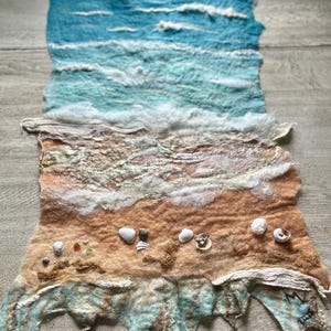 Textile Art Wool Felted Wall Hanging