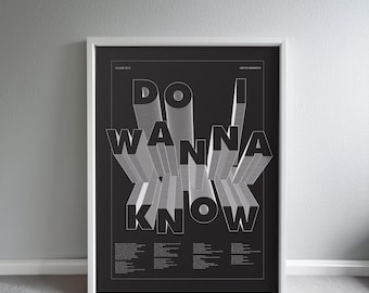 Arctic Monkeys - Do I Wanna Know Digital Print - Etsy