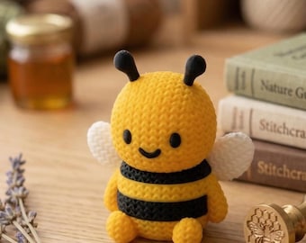 3D Printed Crochet bee Desk Decoration