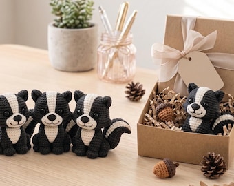 3D Printed skunk racoon Desk Decoration