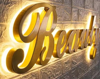 back light signage,metal logo sign,company lit sign,logo backlit,wall sign,3d metal led sign,logo for business,outdoor company signage