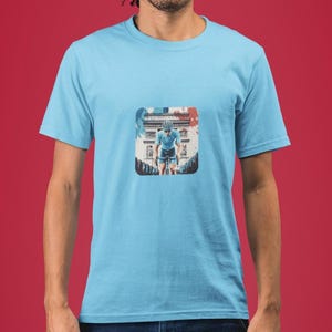 Retro French cycling t-shirt - Cycling gift - Tour de France t-shirt - unisex midweight tee