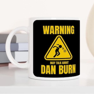 Dan Burn Mug - Newcastle United - Carabao Cup Final 2025 - 11oz/313ml - dishwasher & microwave safe